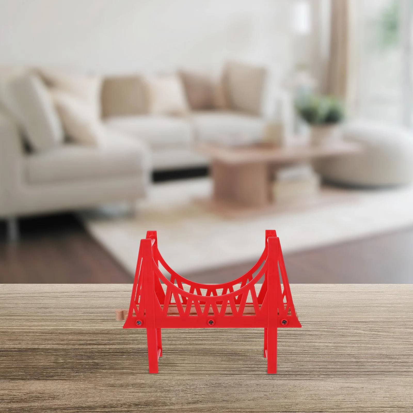 

Wooden Train Suspension Bridge For Kids Compatible With Wooden Railway Tracks Train Set Accessories