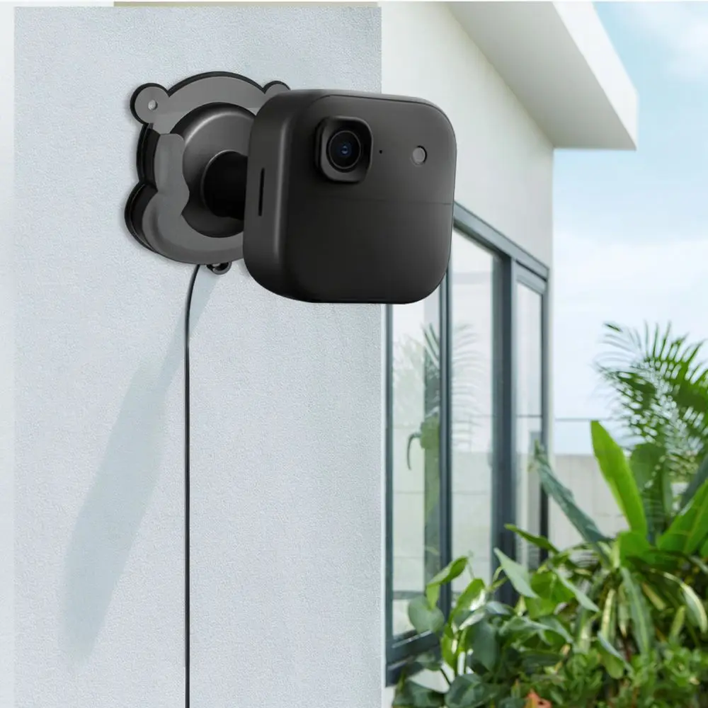 For Blink Camera Wall Stand Adjustable Mount Holder Flexible Surveillance Fixing Drill And Adhesive Black