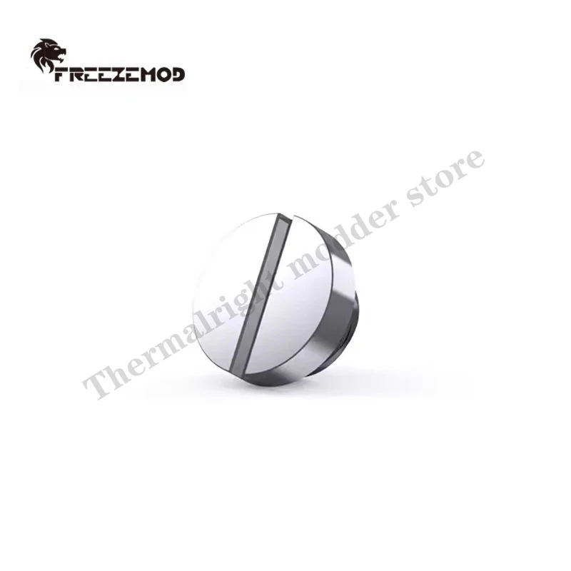 Freezemod encaixe de parada de resfriamento de água de computador, tipo de slot de moeda de tampa de parada de água suave, material de latão, GDT-YZ de última geração