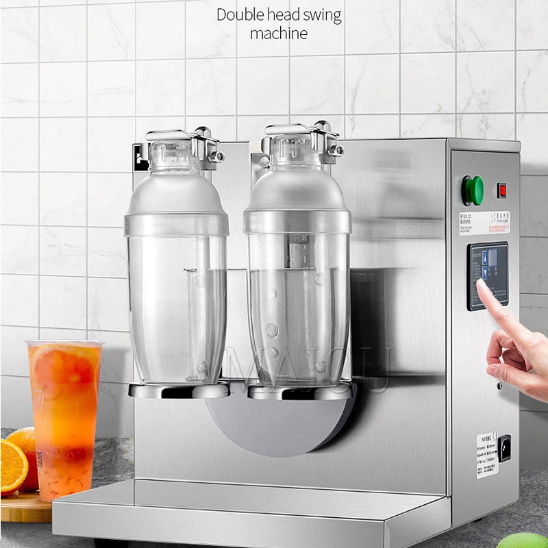 Milk Shake Machine 300-1000ML Commercial Auto Double Cups Milkshaker Stainless Steel Shaking Maker Bubble Boba Tea Drink Mixer