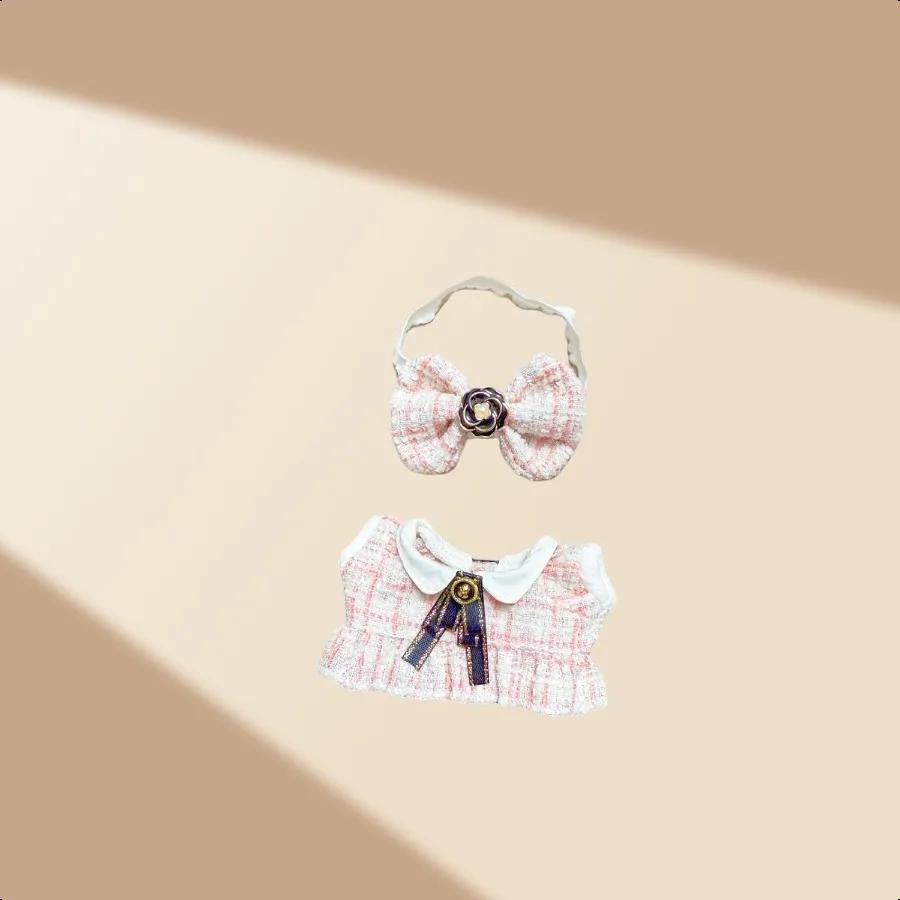 17cm Doll Clothes Set No Doll 3 Pieces Dr Outfit Set for 6.7inch Doll Suit Luxury Chic Hat Clothes Accories for 1st 2nd 3rd Gen