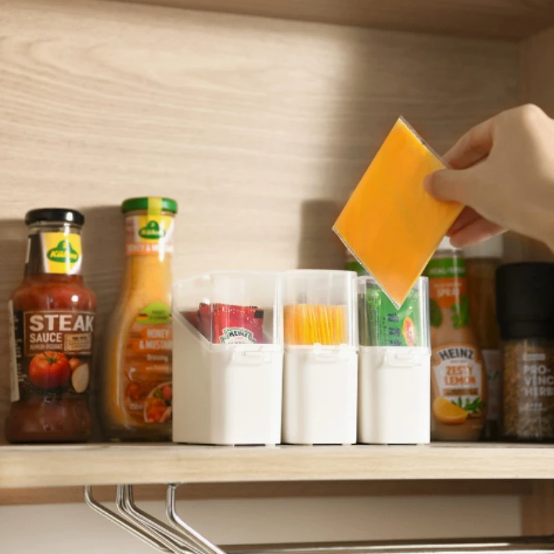 1pc Lid Sliced Cheese Container Mini Storage Box Cheese Slice Storage And Preservation Box, Butter Specific Packaging Box
