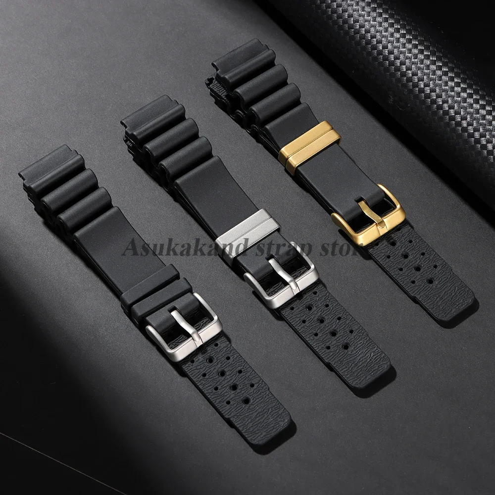 ND الحدود غواص سيليكون حزام 22 مللي متر حزام (استيك) ساعة 20 مللي متر 24 مللي متر ل سايكو للمواطن لشبح المياه ل Promaster المطاط حزام الغوص