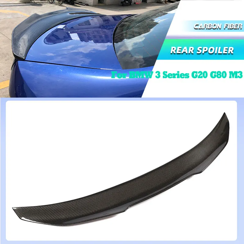 

Full Carbon Fiber Car Rear Trunk Spoiler Wings for BMW 3 Series G20 G80 M3 2019-2025 Racing Rear Spoiler Boot Wing Lip Body Kit