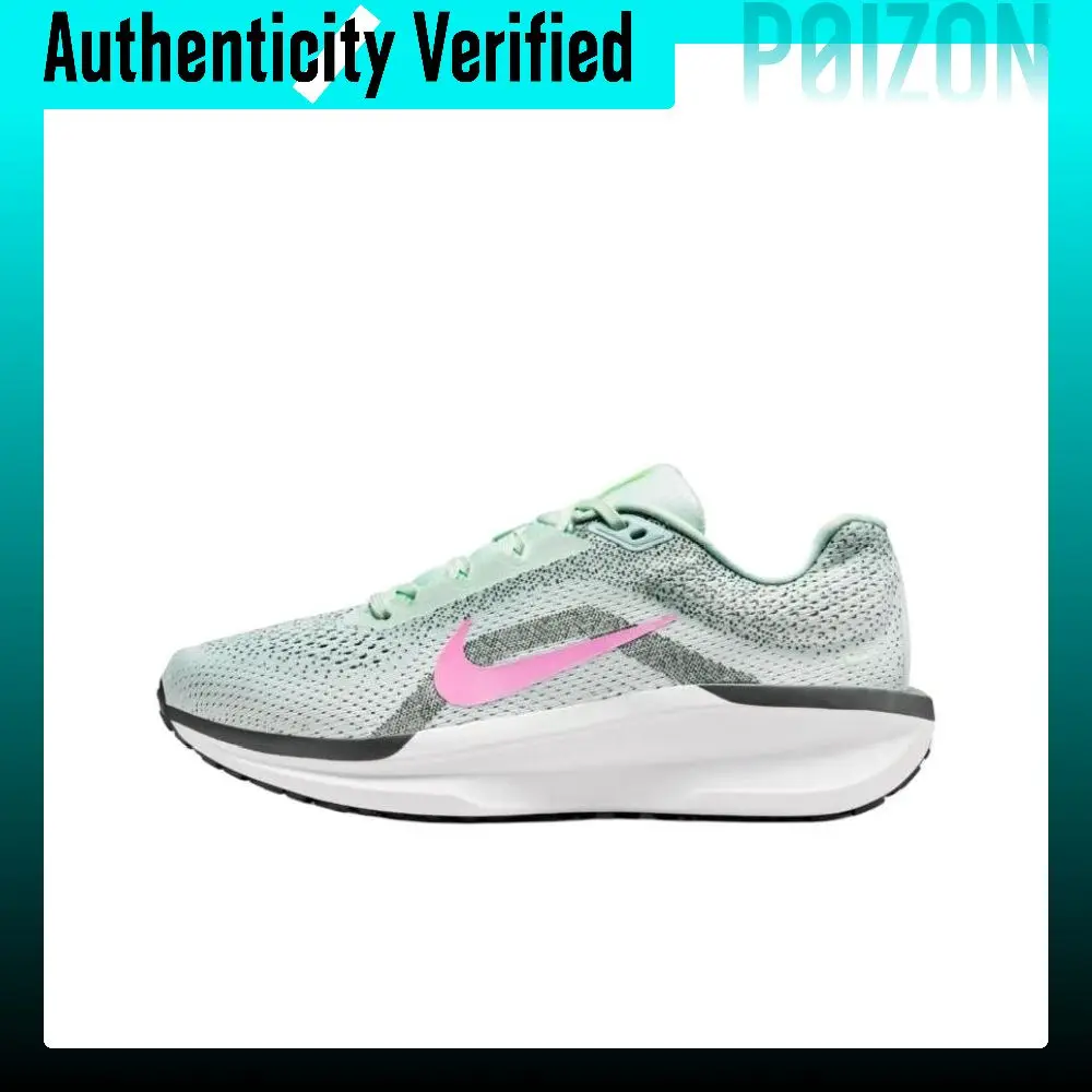 Nike Winflo 11 Running Shoes Women's Low Top Slight Green | Fun Pink | Coal Black | White | Vapor Green FJ9510-300