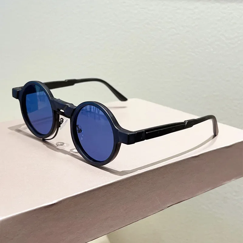 Occhiali da sole Steampunk rotondi di marca di lusso da donna per uomo Occhiali da sole da viaggio vintage moda Occhiali hip-hop popolari UV400