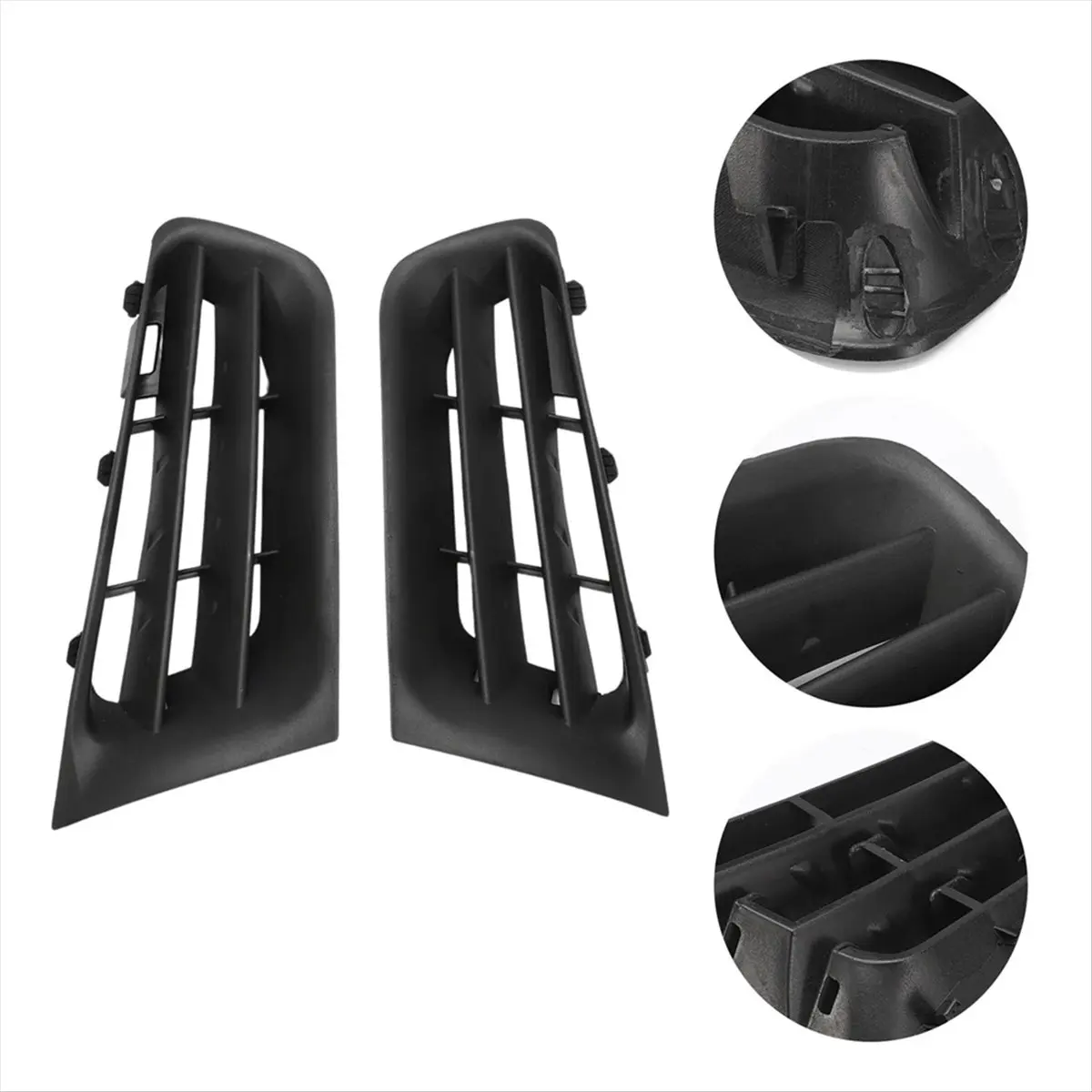 #72W (Black)1 Pair Bumper Grille Bumper Vent Grille Panel 7701476893 for Renault,Automotive Parts & Accessories