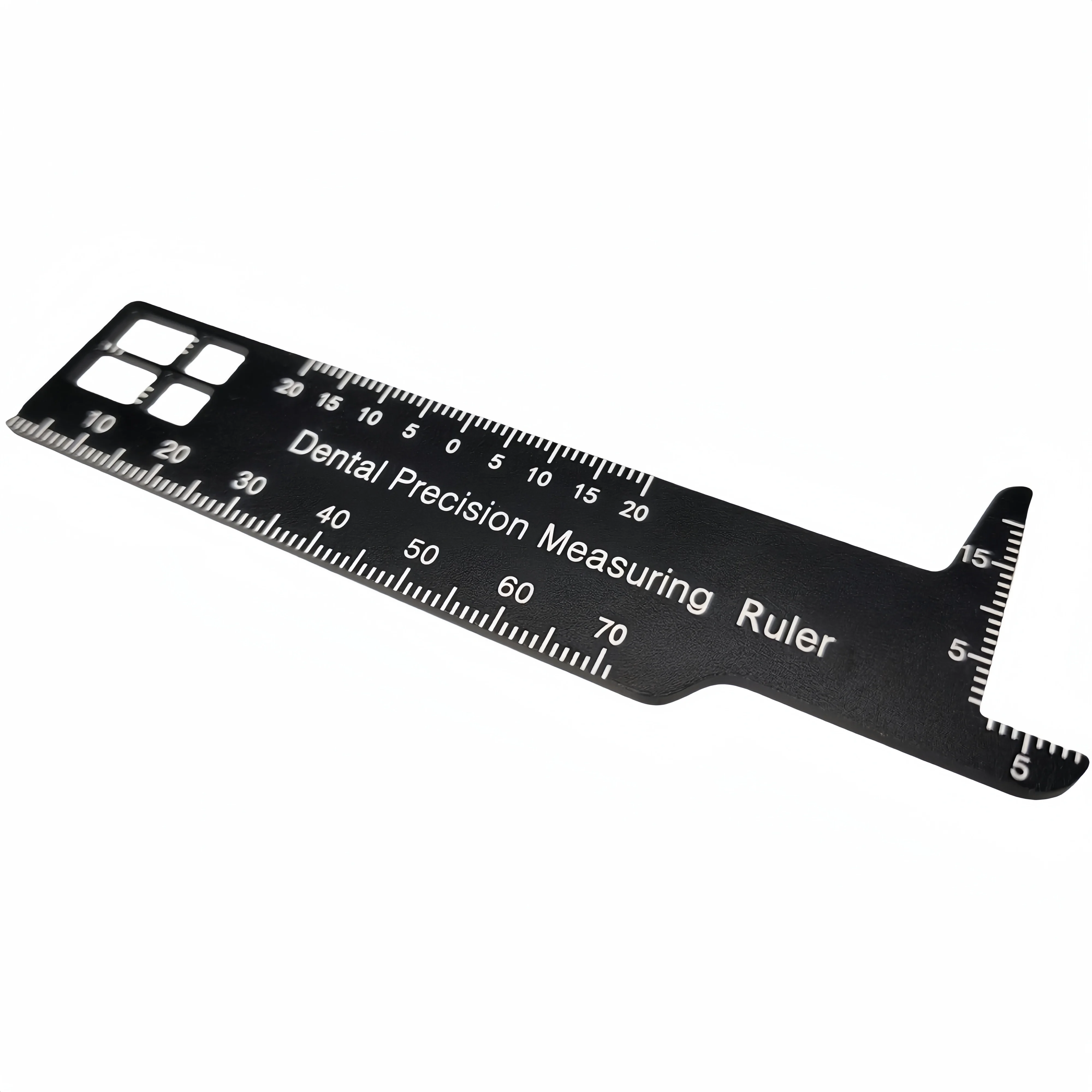 JUMTOP 1 قطعة مسطرة قياس دقيقة للأسنان أدوات طب الأسنان مقياس أدوات طبيب الأسنان للتصوير الفوتوغرافي #3
