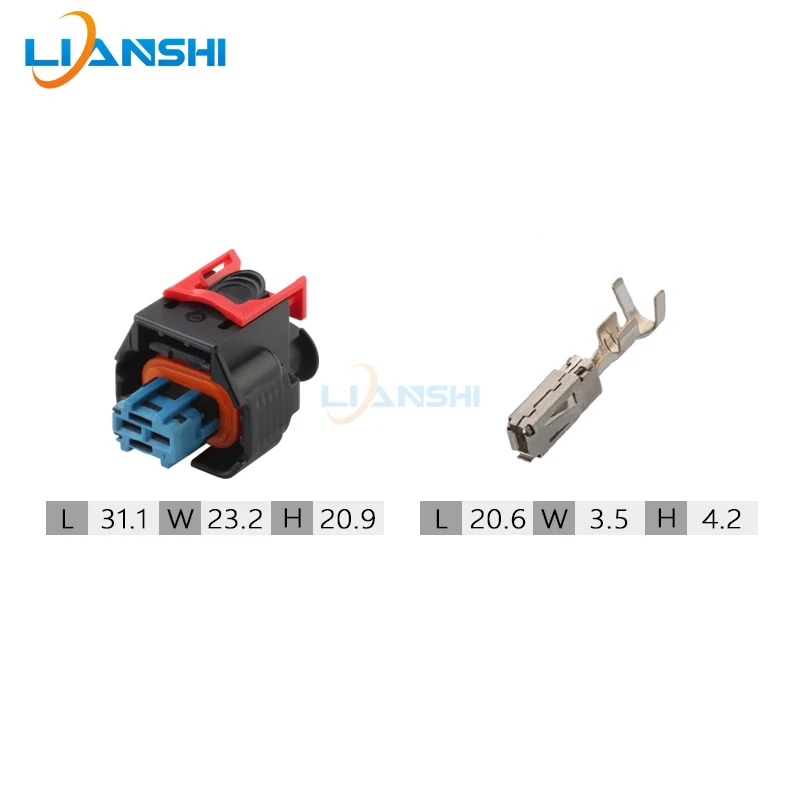 1928405521 2Pin Sealed Connector Housing For Fuel Injector Sensor Water Temperature Great Wall Buick Chevrolet Wire Harness Repl