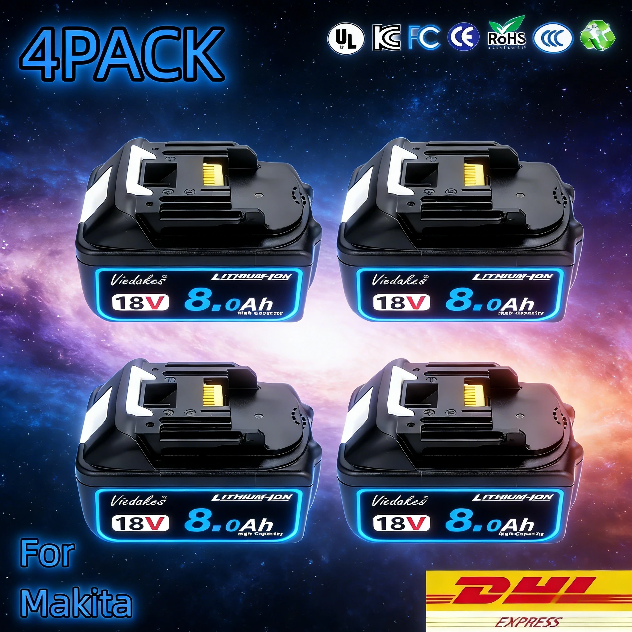 

️Original for makita 18V 8Ah Replacement 18650 Lithium Battery BL1830B BL1850B BL1840 BL1860 BL1815 Electric tools