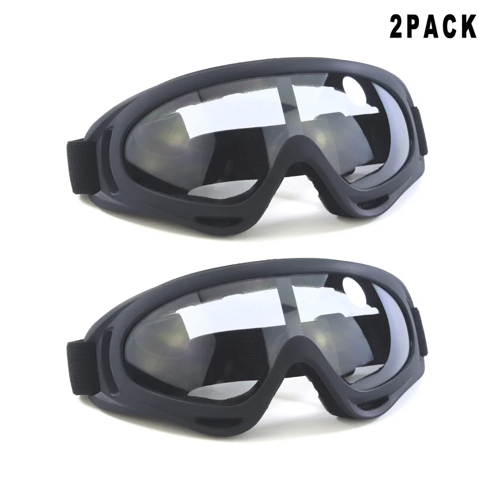 

2 Pack Motocross Safety Goggles Windproof Dustproof UV400 Protection Motorcycle Sunglasses Kids Anti-Scratch Sports Eyewear