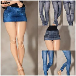 1/12 Scale Female Yoga High Elestic Skinny Pants Sexy Wrap Hip Skirt for 6in Tbl Action Figure Body Romankey