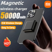 Xiaomi 50000mAh Mini Magnetic Wireless Power Bank Charger Fast Charging Thin External Battery For iPhone Huawei Samsung Xiaomi