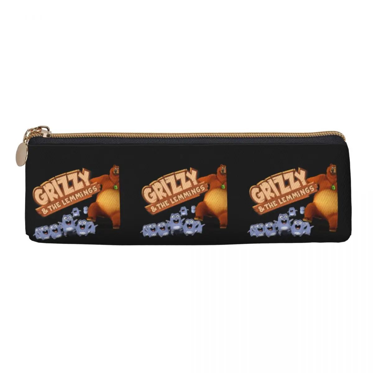 

Grizzy And Lemmings Funny Angry The Lemmings Pencil Cases Pencil Pouch Stationery Supplies Pen Box Pencil Bag for Boy Girl Gifts