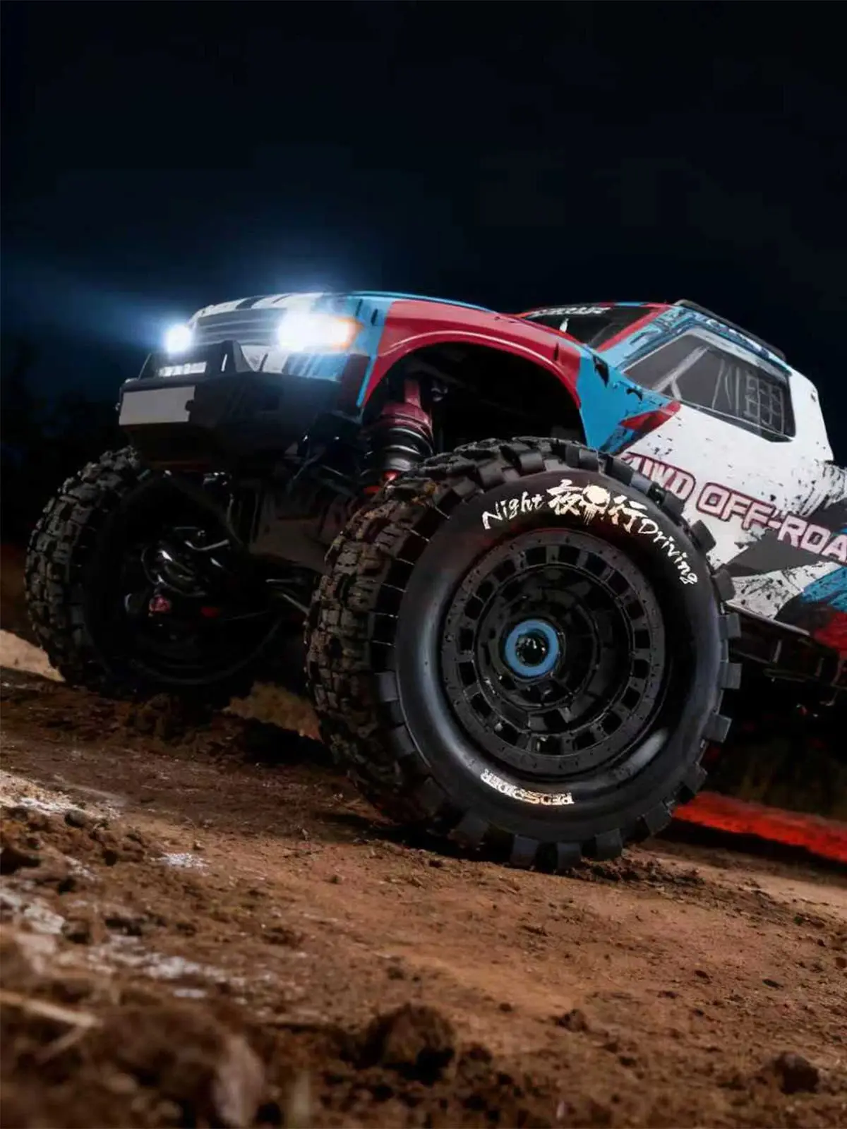 RED SPIDER 4 pièces OGRC MX2.15 roues et pneus RC pour voiture 1/16 Traxxas e-revo HSP 1/18 LOSI Mini LMT RC