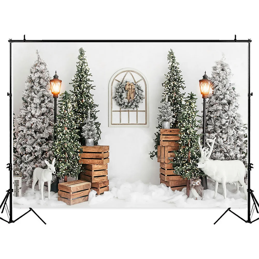 子供のポートレート写真アクセサリー,クリスマスの背景,雪,松の木,誕生日の背景