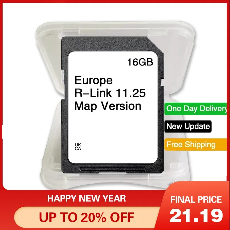 

R-Link 11.25 Carminat for Renault Fluence Kangoo SD Card Sat Nav 2024 Map GPS Navigation Europe UK 16GB with And Fog Flim