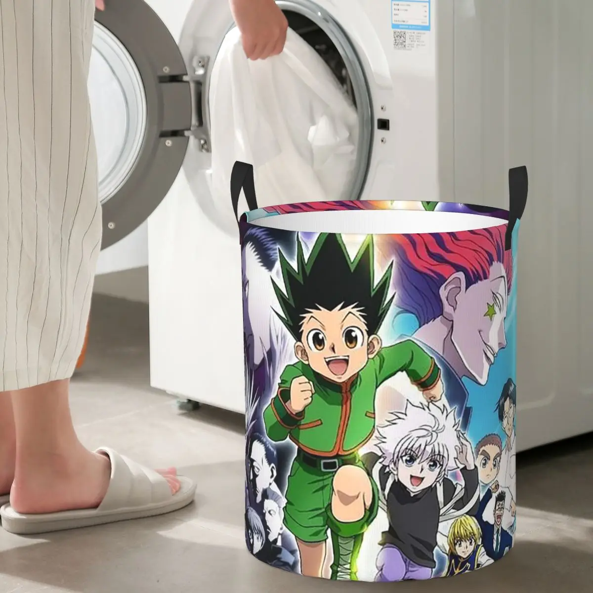 

Anime Hunter X Hunter Foldable Laundry Baskets Dirty Clothes Sundries Storage Basket Home Organizer Box