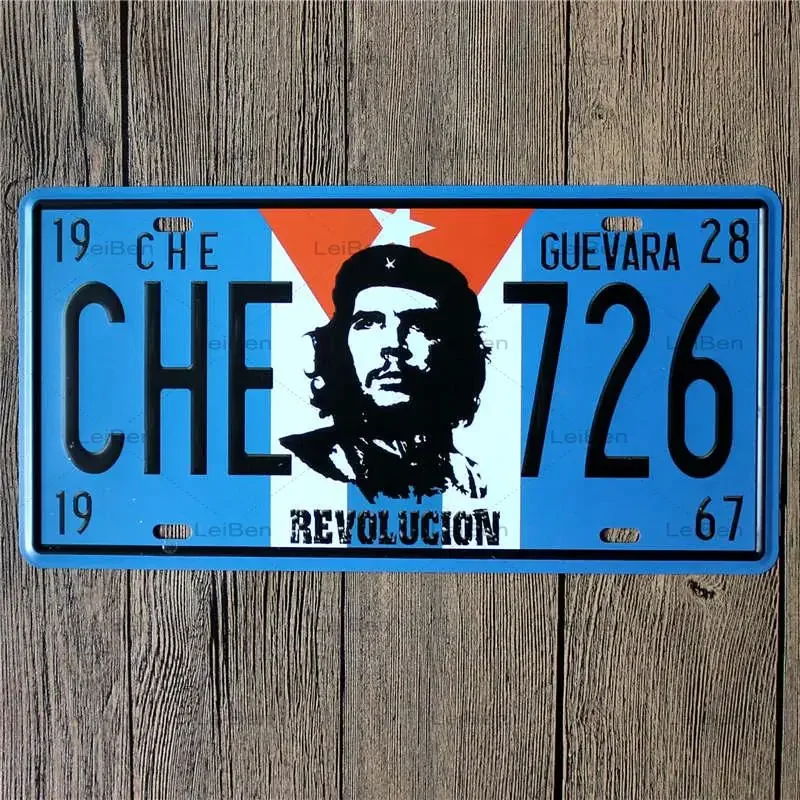 Michael Jackson Che Guevara Metal Tin Sign Vintage License Plates Metal Plaque Cafe Restaurant Decoration Living Room 15x30cm