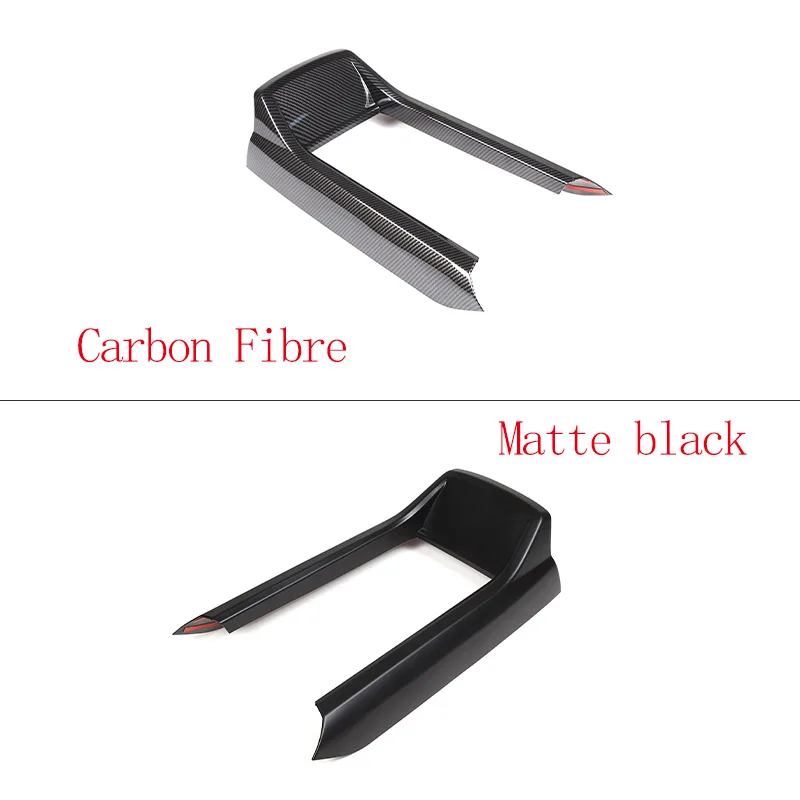 For Honda Pilot 2015-2022ABS Carbon Fiber/Matte Black Car Armrest Box Decorative Frame Decorative Strip Car Interior Accessories