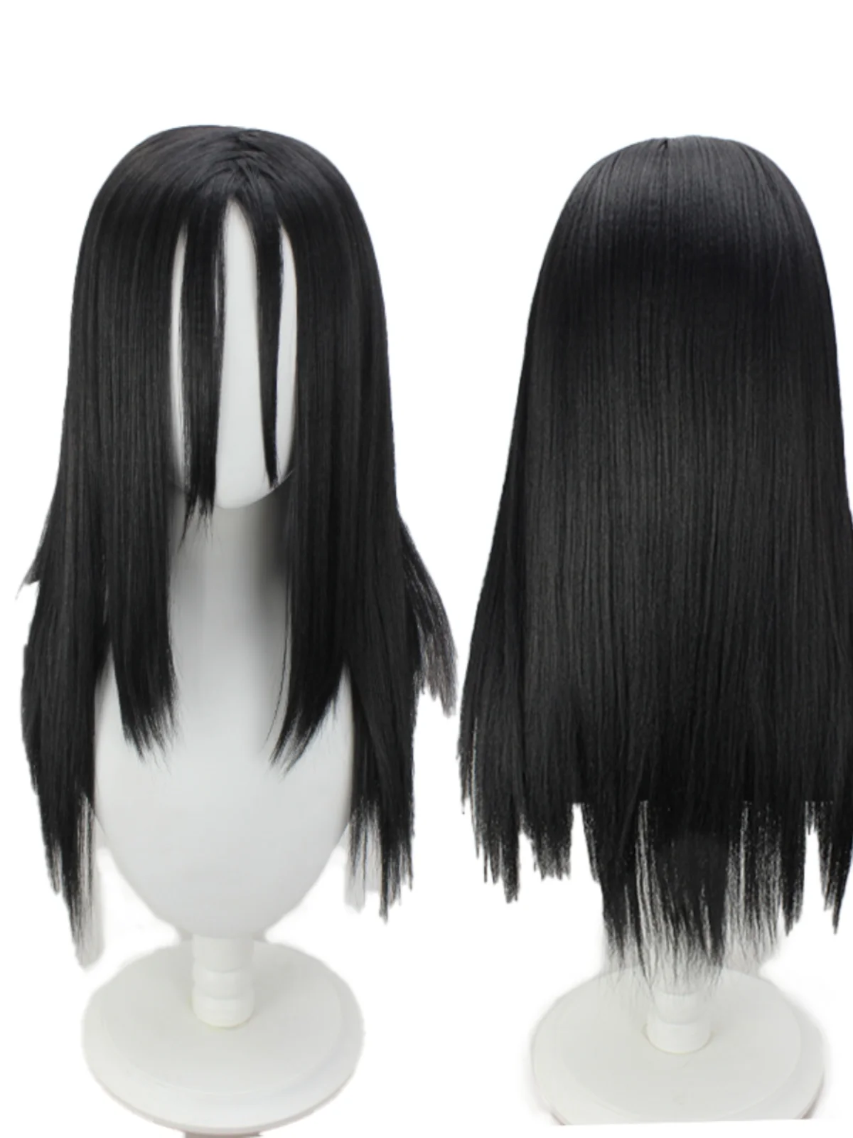 JP Anime Konohagakure Legendary Three Ninja Orochimaru Cosplay Costume Hair Headwear Black Long Straight Wig