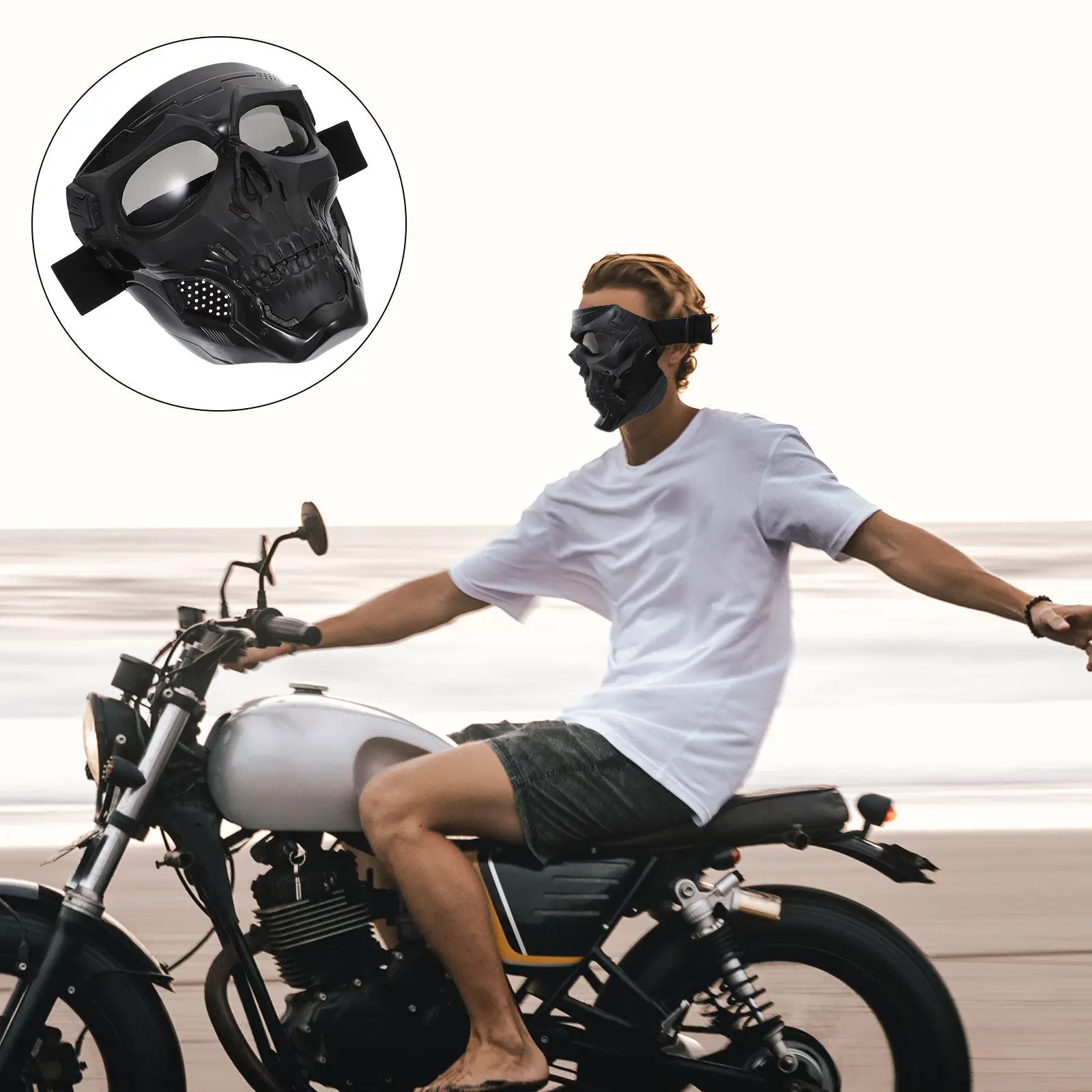 

Cover Pc Lens Outdoor Winter Mask For Men Women Riding Goggle Winter Muff Motorbike Face Guard
