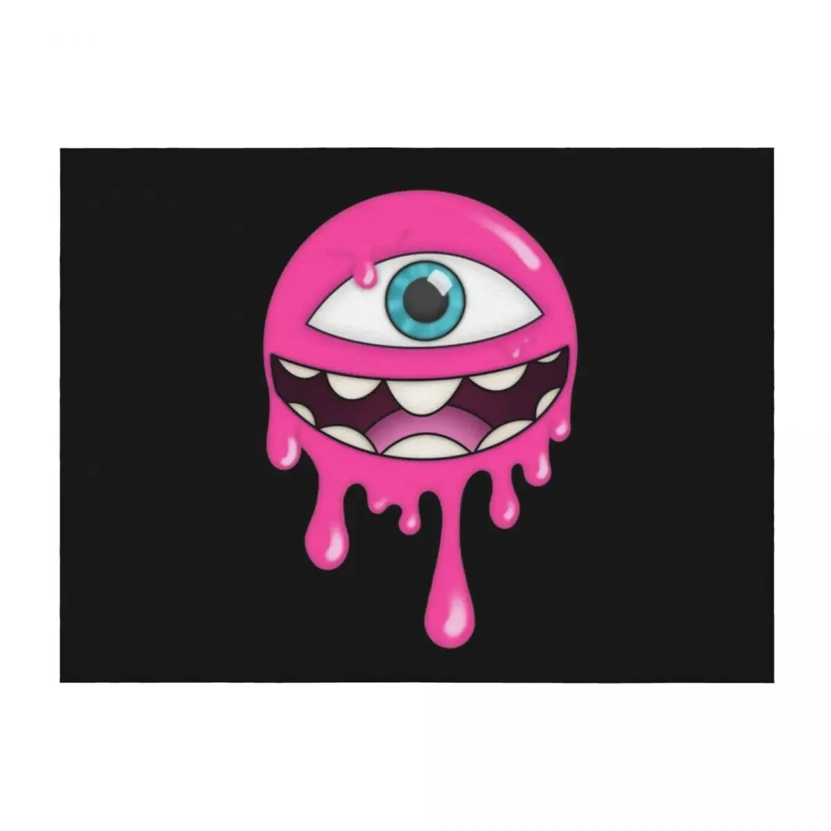 

Pink Drippy Round Cyclops Throw Blanket Blankets For Baby Decorative Beds For Sofa Thin Plaid Blankets
