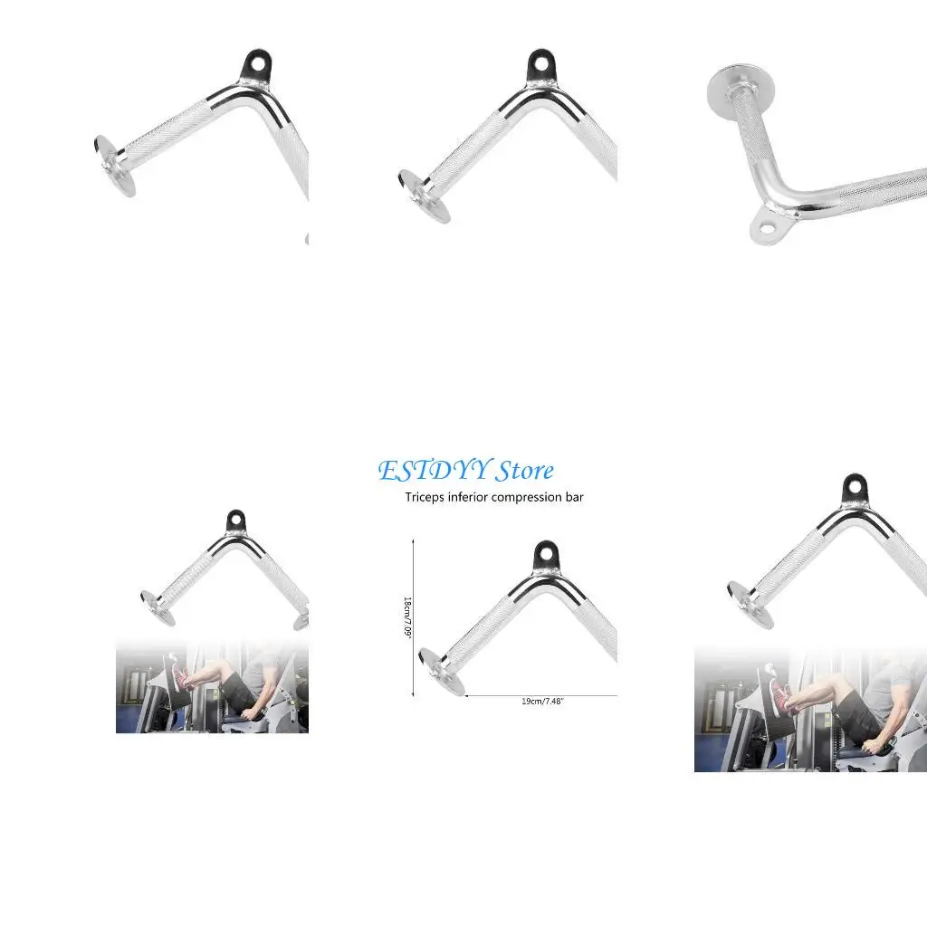 

G6DE Home Gym Cable Attachment Handle Pull Down Attachment Fitness Accessories