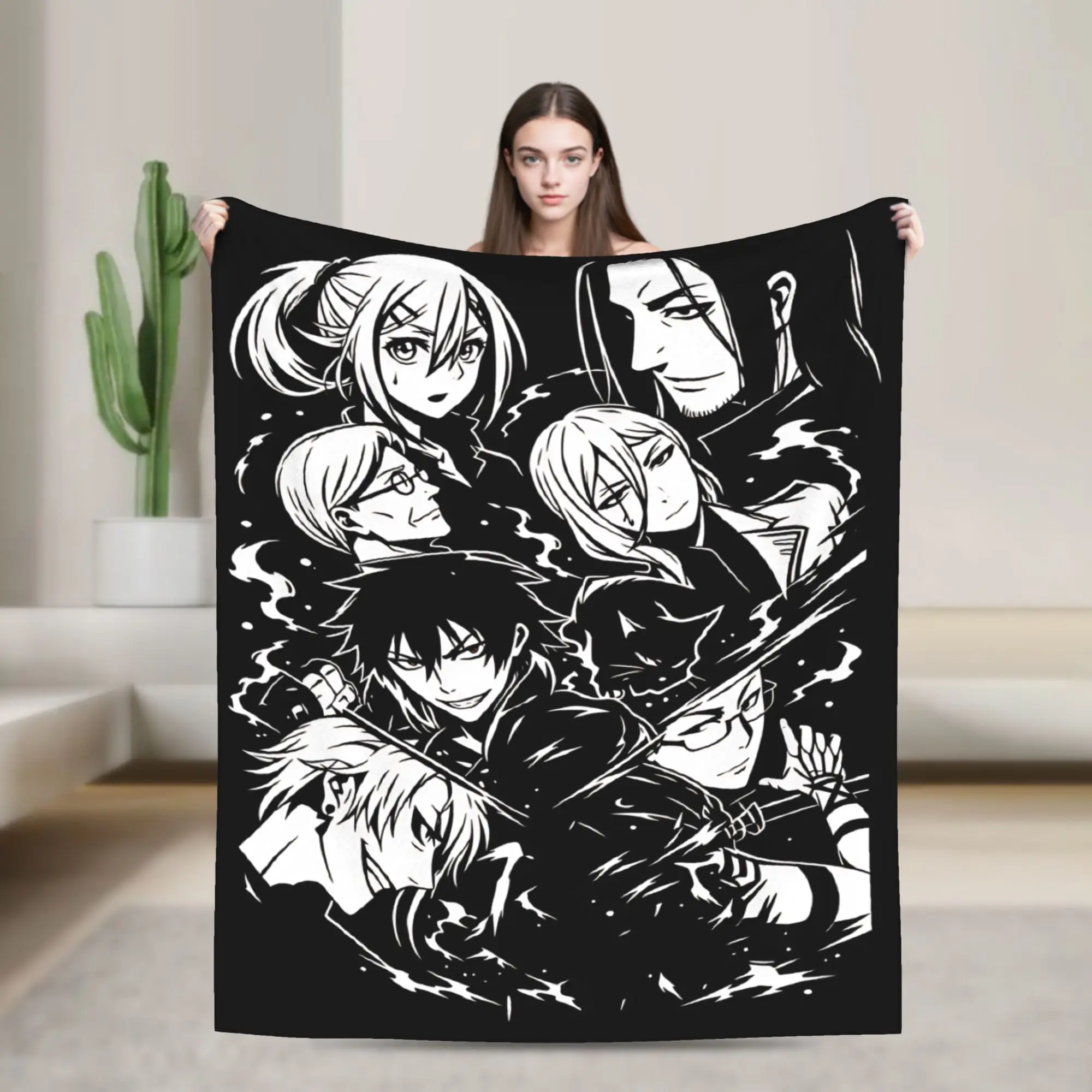 Soft Blankets Decorative 2026 Blacks Torchs Anime Throw Blanket  Flannel Bedspread For Home Decor Comfortable Sofa Bed Cover