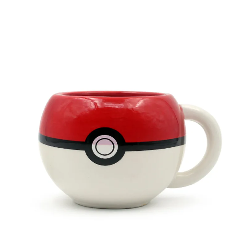 Nieuwe Anime Randapparatuur Pikachu Keramische Beker Mok Kinderen Water Cup Schattige Poke Ball Cup Ornament Collectie Beste Verjaardag Speelgoed Geschenken