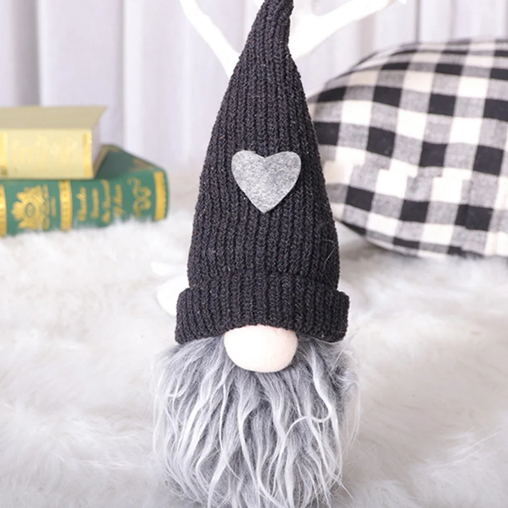 

3Pcs Family Gnome Cloth Craft Creative Desktop Decoration for Bedroom Xmas Tabletop Indoor Scene Living Photo Prop Family
