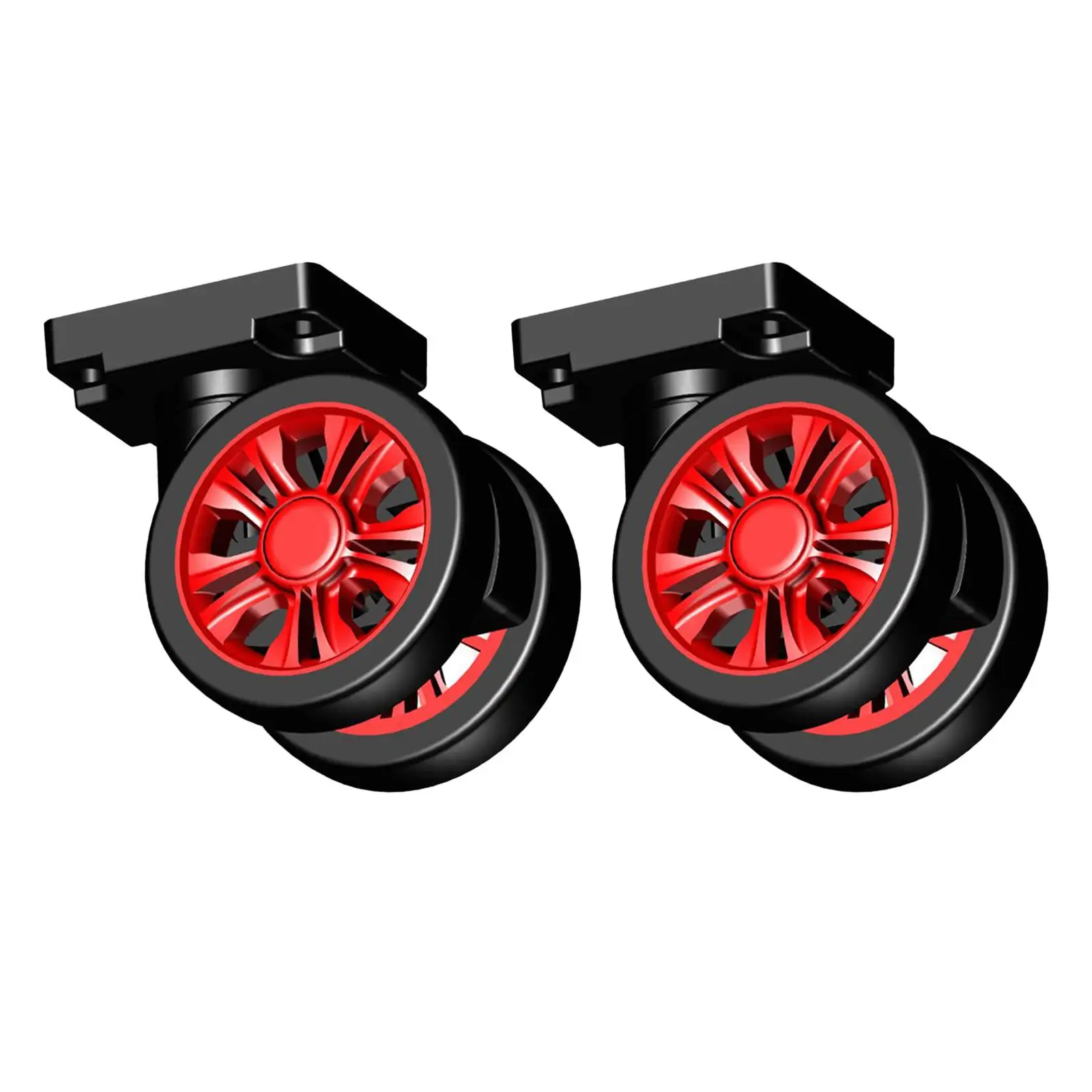 2 Pieces Luggage Suitcase Replacement Wheels Caster Wheels Quiet for Trolley