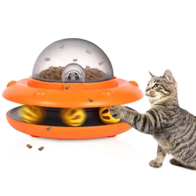 

New Cat Leakage Toy Interactive Pet Snack Feeder for Cat Dog Toys Relieve Stress Pet Automatic Feeder Toys Food Utensils