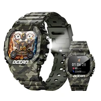 LOKMAT, nueva actualización, reloj inteligente Ocean, rastreador de ejercicios resistente al aire libre, llamadas BT, mensaje, reloj de pulsera Push, pantalla táctil y linterna