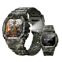 LOKMAT New Upgrade Ocean Smart Watch Outdoor Rugged Fitness Tracker BT Calls Message Push Wristwatch Touch Screen and Flashlight