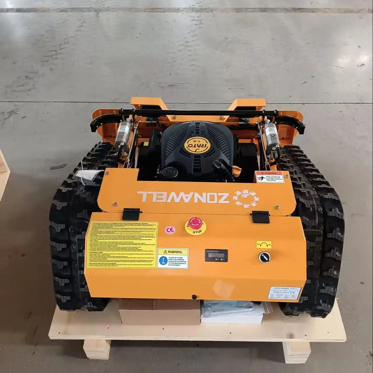 맞춤형 무선 4행정 크롤러 잔디깎이: 제로 회전 고효율 크롤러 잔디깎이 로봇 트랙터