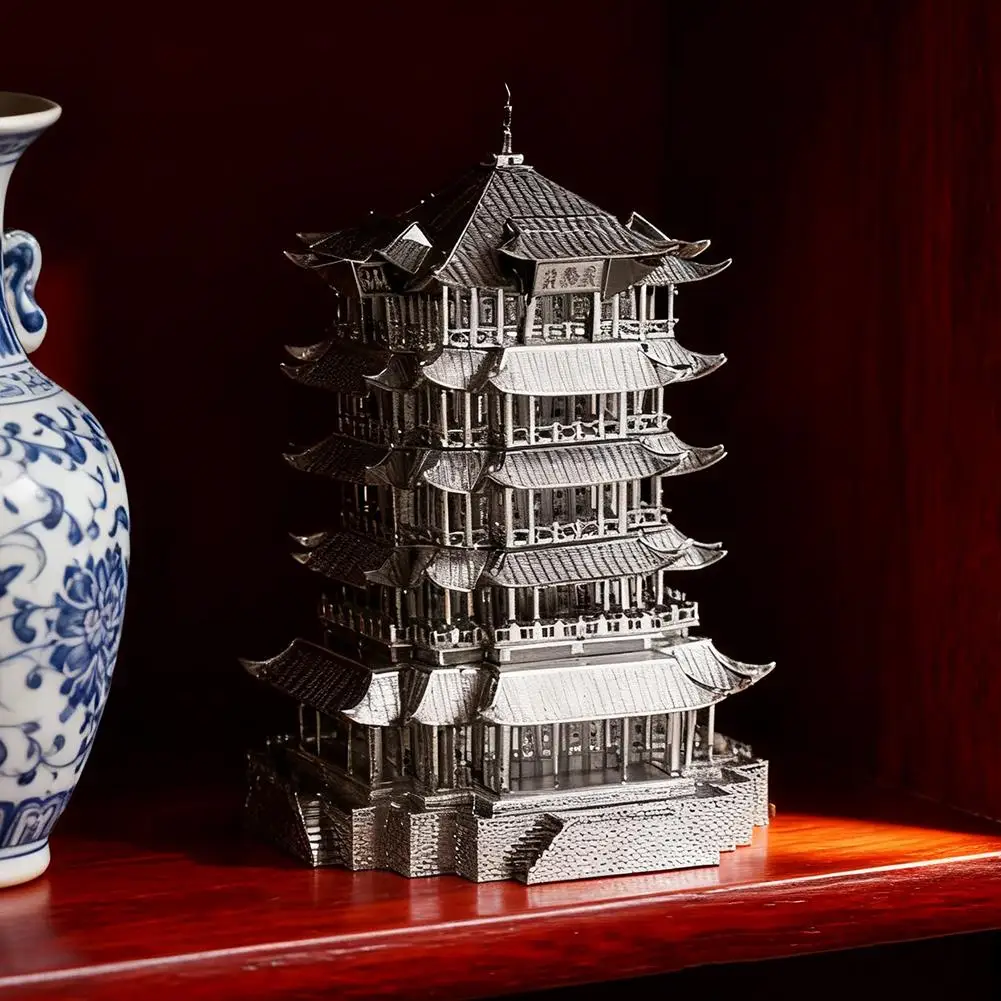 

Creative 3D Metal Puzzle Chinese Classical Architecture Assembly Model Kits Diy Laser Cut Puzzles Educational Toys For Kid W4N7