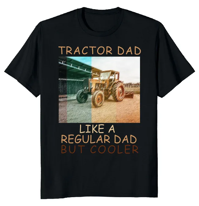 NEW LIMITED Tractor Dad Like A Regular  Funny Novelty Tee  Fast ShippingAnime Pattern Summer Clothing