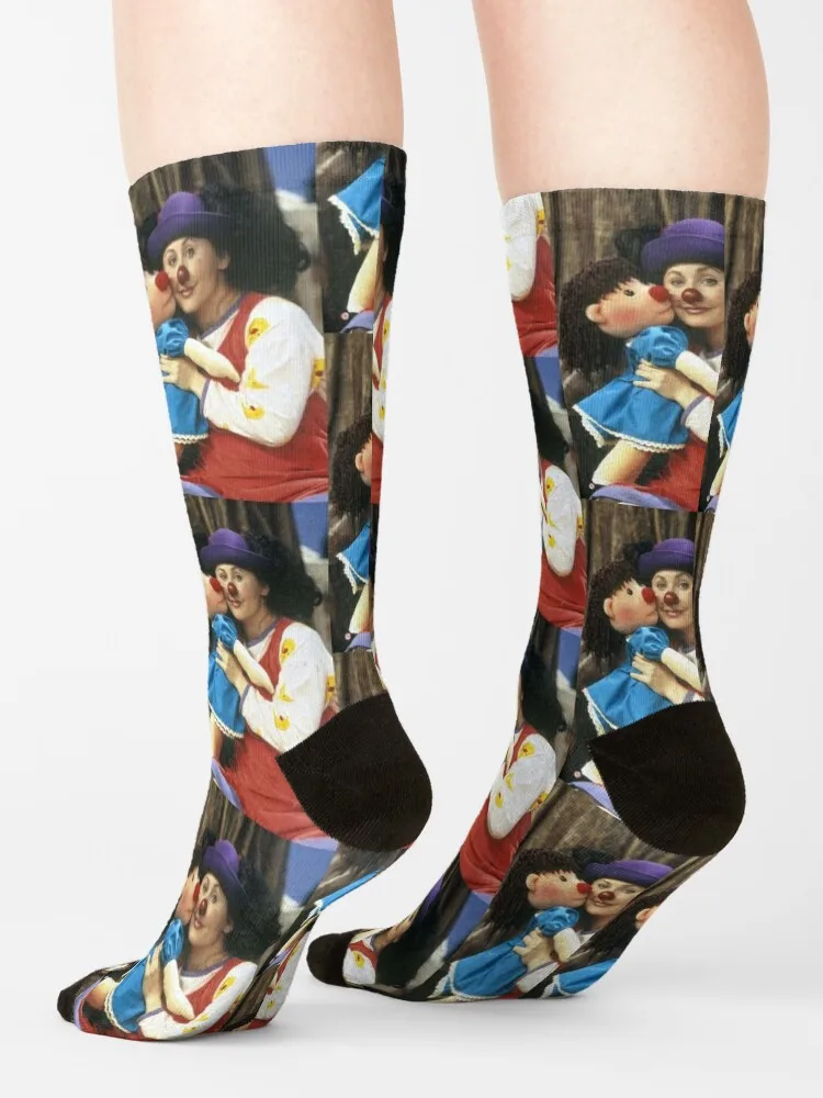 Loonette the clown Socks calze sportive da uomo in cotone di alta qualità di capodanno calze da donna di lusso da uomo