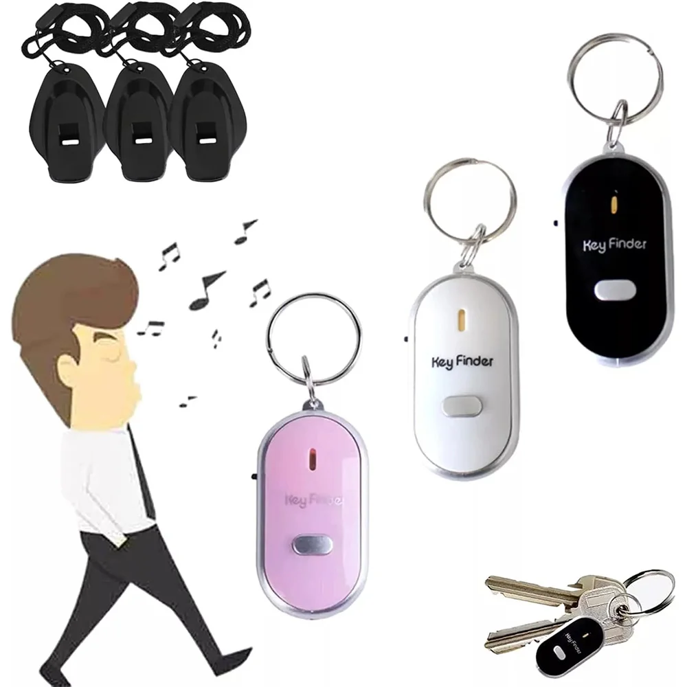 Practical Anti-Lost Keychain Finder with Wireless Whistle Sensor for Easy Searching and As Gift