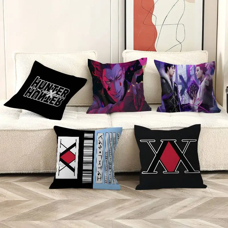 Japanese Anime Hunter X Hunter Pillow Gift Home Office Decoration Bedroom Sofa Car Cushion Cover case 45x45