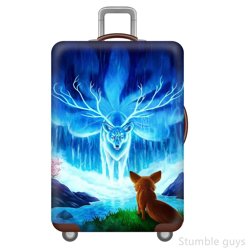 

High Elasticity Luggage Protector Cover Dustproof Wear-Resistant Suitcase Sleeve Durable Fits 18-32 Inch Luggage For Trips