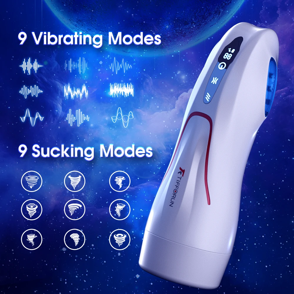 Poerful 9 Telescoping Masterbator Voor Mannen Vibrator Blow Job Sex Machine Realistische Vagina Pussy Penis Automaat Seksspeeltjes Mannen