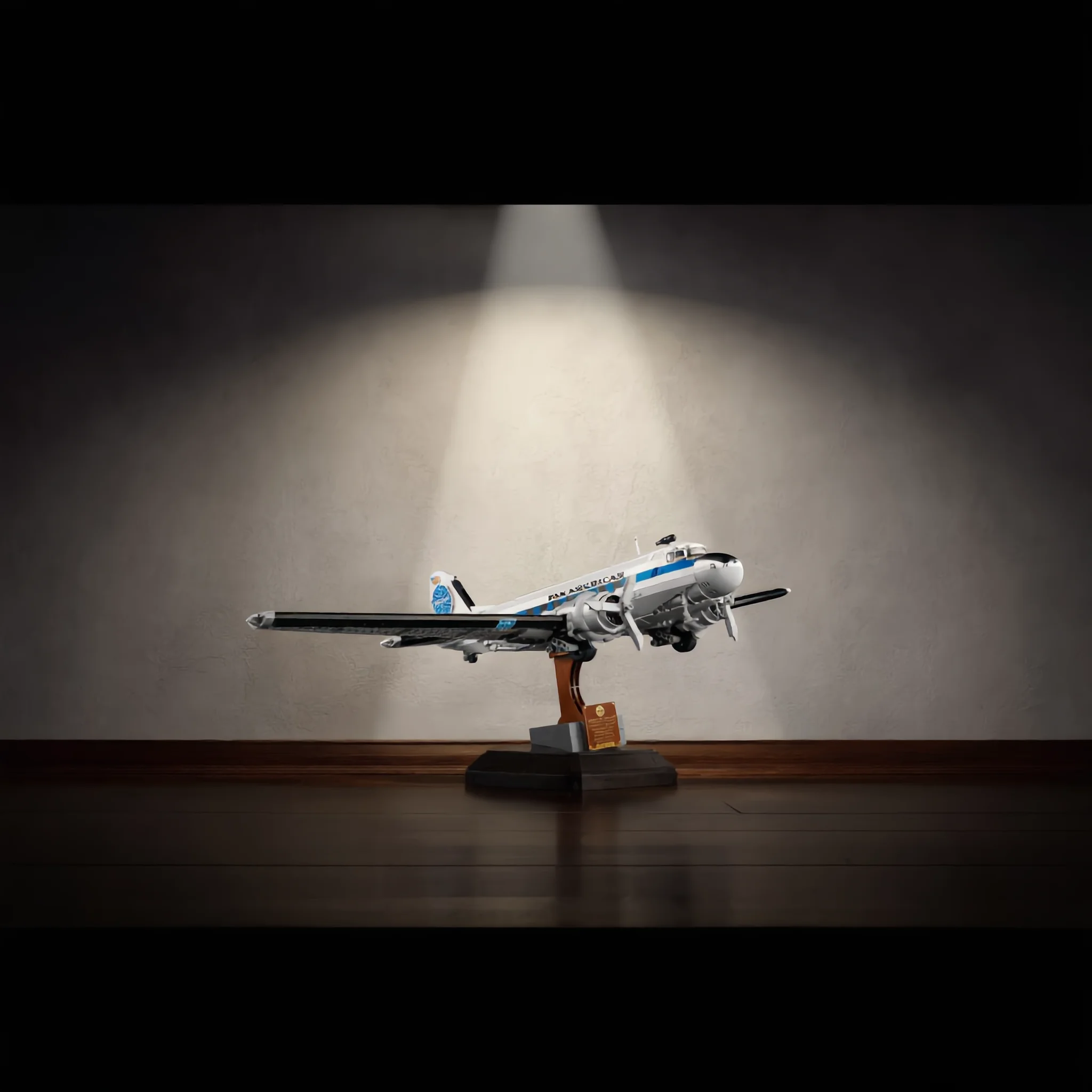 

1903PCS creative icon compatible with Douglas DC-3 Pan Am airliner model set creative education home decoration gift