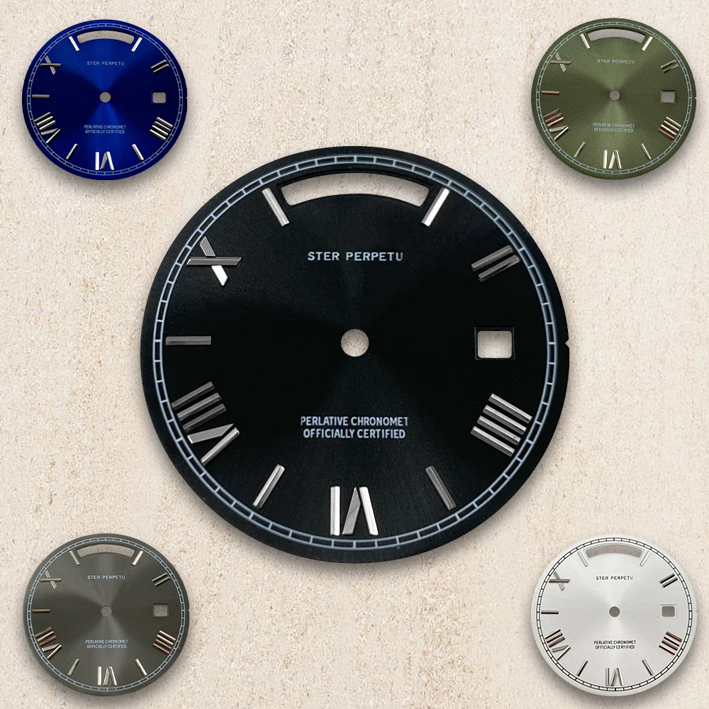 

31mm S Logo Dial Metal Roman numerals Suitable For 8285 Movement Watch Modification Accessories