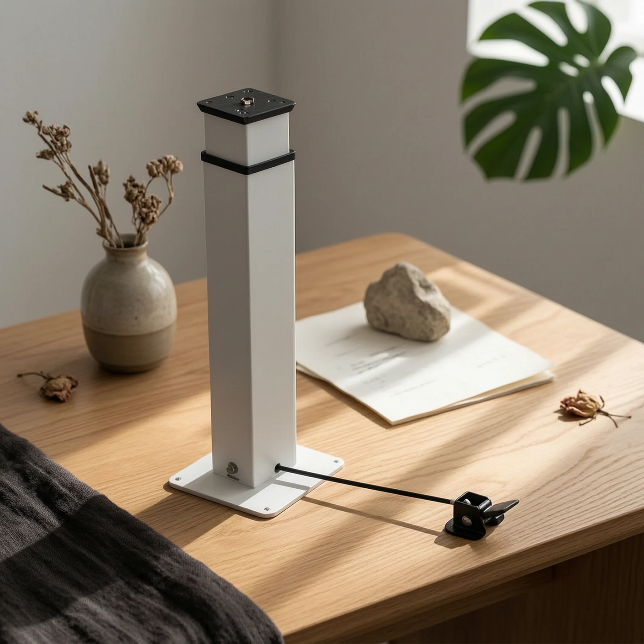 

Manual Adjustable Lifting Column Metal Freestanding Desk Lift Post for Study