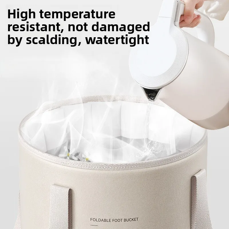 Collapsible Insulated Foot Bath Bucket Deep Thermal Portable Foot Soak Tub
