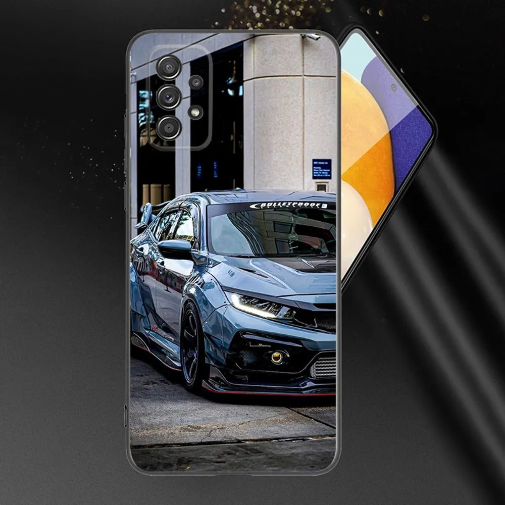 Sport Car T-Type R C-Civic  Phone Case For Samsung Galaxy A13,A21s,A22,A31,A32,A52,A53,A71,A80,A91 Soft Black Phone Cover