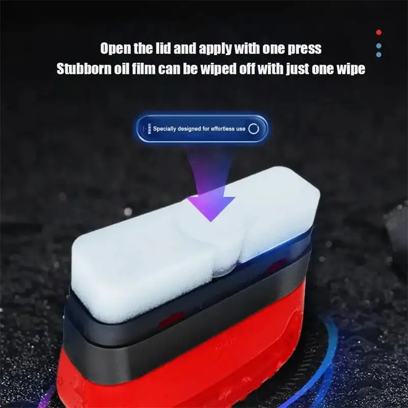 Auto abrilhantador de vidro poderoso limpador de pára-brisa automático removedor de filme de óleo limpador de vidro da janela escova de limpeza do carro acessórios automóveis