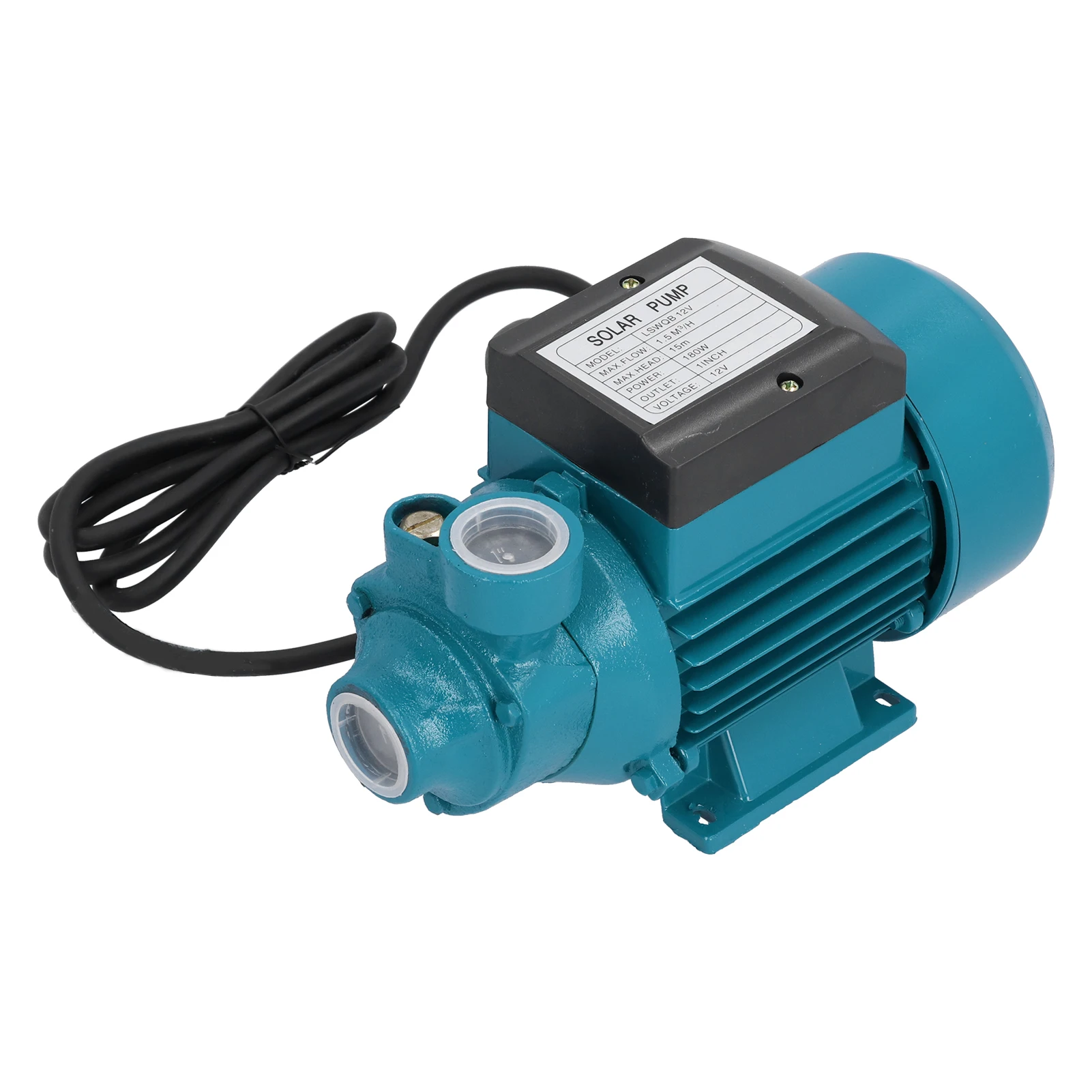 Mini  Electric Pump  Unipolar Impeller Motor Horizontal Single Suction Irrigation Tool 15m 180W DC12V Solar Pump